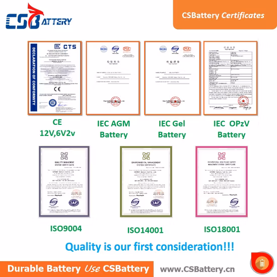 Batterie au gel 12V 100ah Batterie UPS Batterie à cycle profond Batterie 12V Batterie solaire