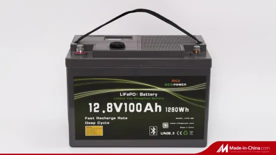 Batterie au lithium LiFePO4 à cycle profond Li Ion 12V 100ah pour système solaire / camping-car / bateau / voiturette de golf Batterie au lithium Baterí a De Litio