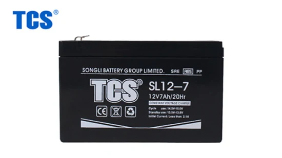 Tcs fabricant chinois de stockage d'énergie vanne AGM régulée batterie sèche au plomb scellée 12 V 7ah prix pour balances électroniques